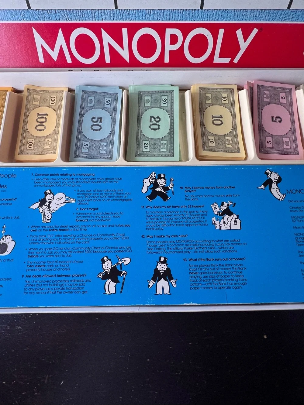 Vintage 1978 Monopoly Board Game, Parker Brothers Classic Set with Metal Tokens